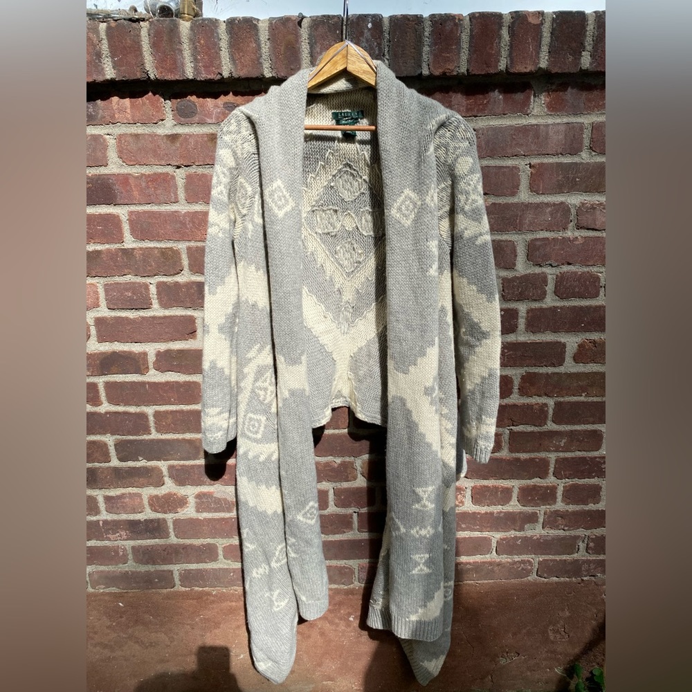 Lauren Ralph Lauren lamb wool hand knitted cardigan